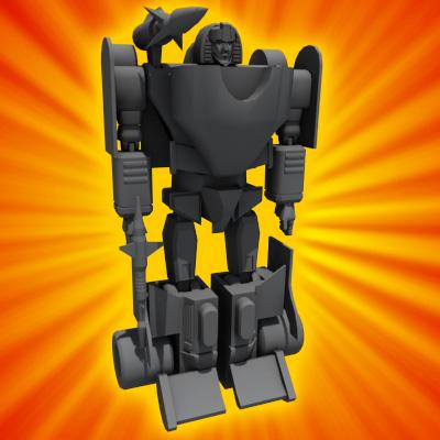 3D Model of Transforming Robot Toy - 3D Render 3